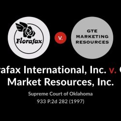 Florafax international inc v gte market resources inc